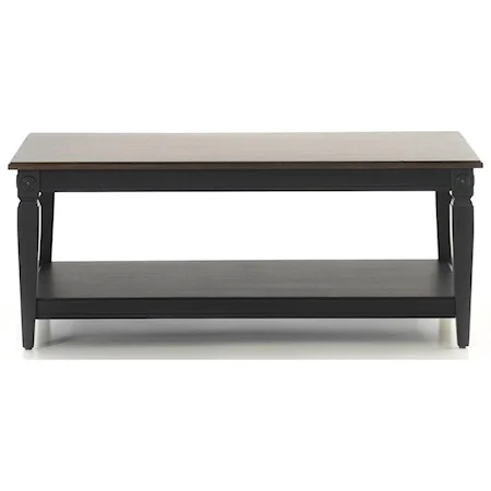 Cottage Coffee Table with Shelf